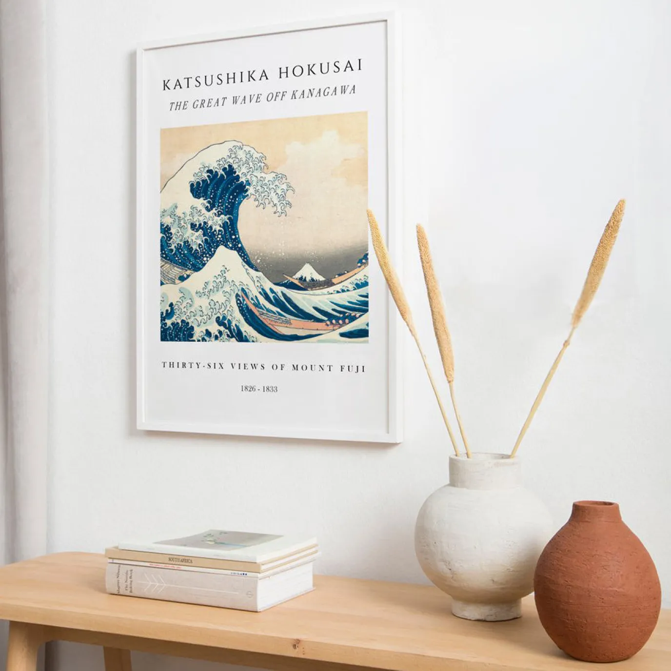 Hannun Lámina The Great Wave of Kanagawa White