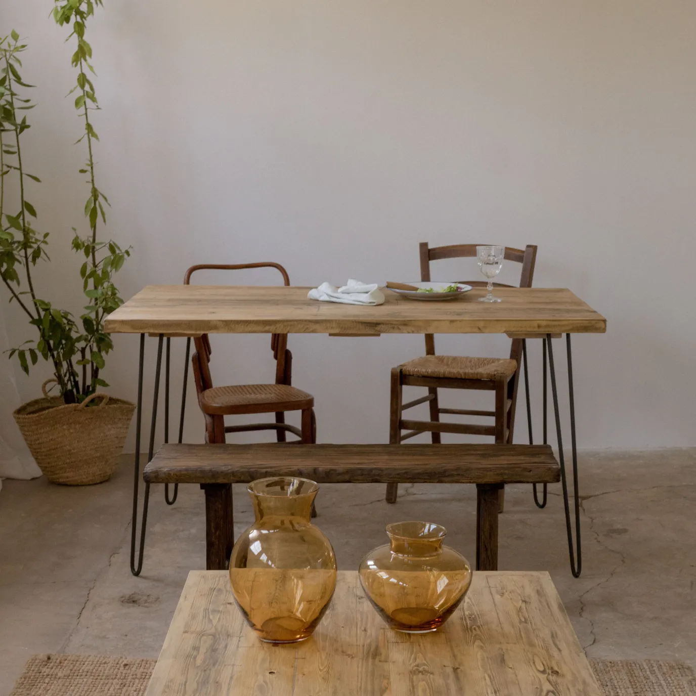 Hannun Mesa de comedor Yorel madera recuperada
